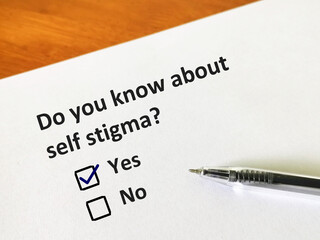 Obraz premium questionnaire