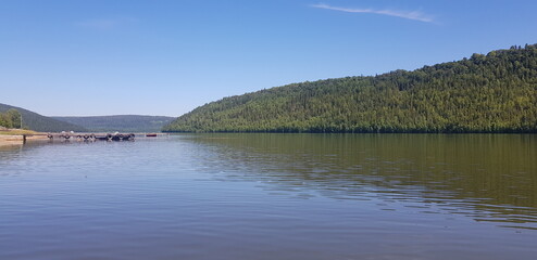 Obraz premium lake and mountains