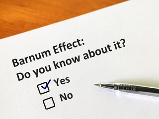 Obraz premium questionnaire