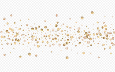 Gold Sparkle Christmas Transparent Background. 