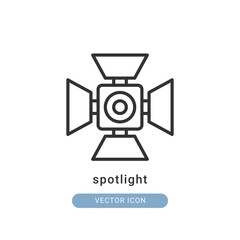 spotlight icon vector illustration. spotlight icon outline design.