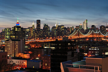 Brooklyn Bridge and Manhattan Skyline, New York, United states of America