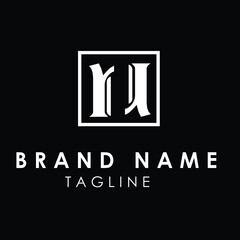 RR Font Alphabet Stylish Logo Design