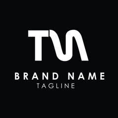 TN Font Alphabet Stylish Logo Design
