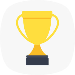 
A golden prize cup representing trophy for winner
