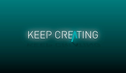 Keep creating con sfondo colorato