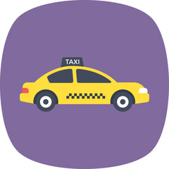 Fototapeta premium Vehicle for hire, taxicab 