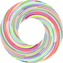 Radial speed Lines in Circle Form for comic books . Explosion background . Vector Illustration .Technology round Logo . Circular Design element . Abstract Geometric shape . Sunburst .