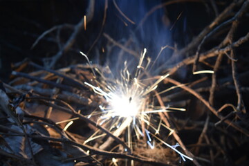 close up of fireworks
