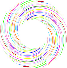 Radial speed Lines in Circle Form for comic books . Explosion background . Vector Illustration .Technology round Logo . Circular Design element . Abstract Geometric shape . Sunburst .