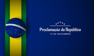 Brazil Republic Day Background. Vector Illustration.