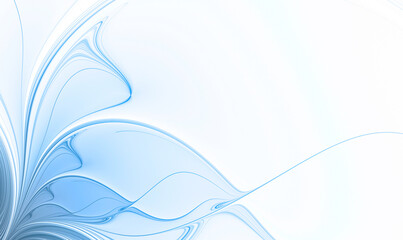 Abstract background with blue fractal pattern for design