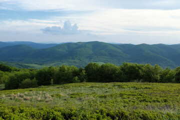 Bieszczady Mountains  National Park. Countryside landscape