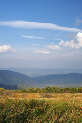 Fototapeta premium Bieszczady Mountains National Park. Countryside landscape