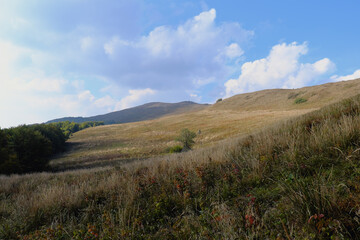 Bieszczady Mountains  National Park. Countryside landscape