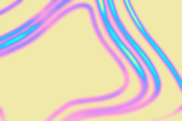 Hologram Background Rainbow Abstract Modern Trend Color Texture for Creative Bright Vibrant Graphic Design, Liquid Fluid Foil Material for 80s, 90s Futuristic Hipster Minimal Style