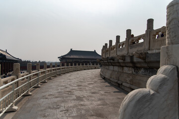 Beijing, 02/2019. Temple of Heaven was the most important temple in the city in the imperial era. During the Ming (1368-1644 AD) and Qing (1644-1911 AD) dynasties, every winter solstice, the emperor 