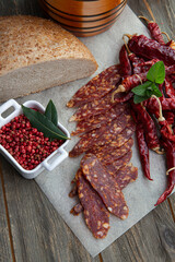 chorizo cured sausage