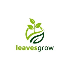 Creative Leaf Concept Logo Design Template. Vector illustration