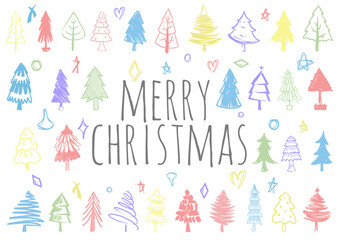 colorful vector decorative christmas background template with christmas tree. christmas festive texture greetings card. winter holiday background.