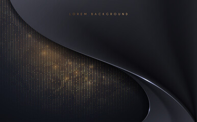 Black and gold luxury background