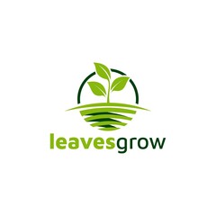 Creative Leaf Concept Logo Design Template. Vector illustration