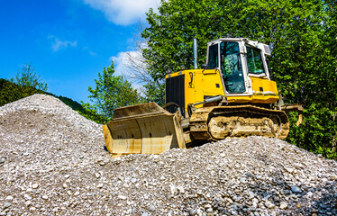 Obraz premium excavator at a construction site