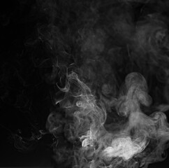 smoke fog on the black background texture pattern isolated
