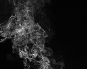 smoke fog on the black background texture pattern isolated
