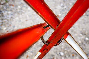 security barrier at a street