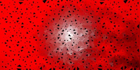 Light orange vector triangle mosaic wallpaper.