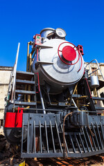 beautiful old steam locomotive