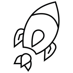Space ship vector icon illustration