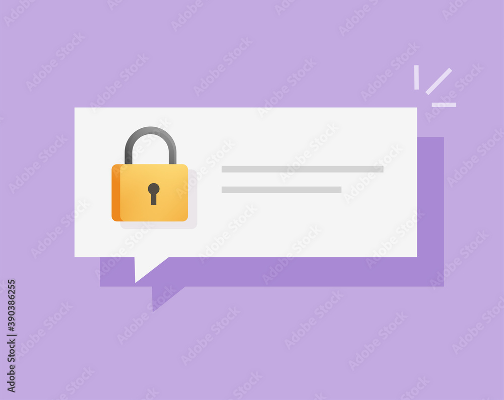 Aufkleber secure access notice lock or permission message notification vector, security padlock protection pus