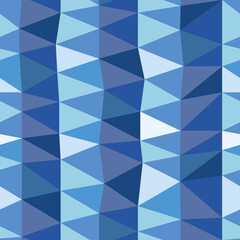 Vector abstract polygonal cold blue pattern. Seamless pattern can be used for wallpaper, pattern fills, web page background, surface textures.