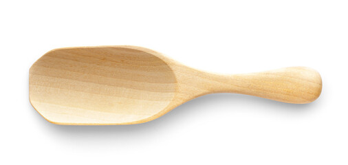 Wooden chopsticks on white background.