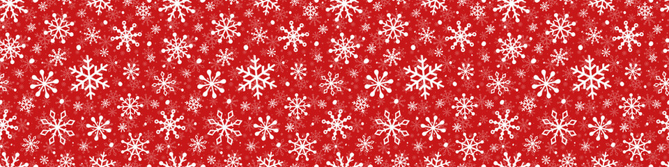Fototapeta na wymiar Concept of Christmas pattern. Xmas wrapping paper with snowflakes. Vector
