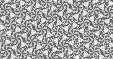repetitive abstract geometric monochrome pattern of a twelve sided polygon