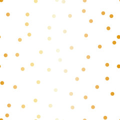 Vector Fun and Festive Gold Confetti seamless pattern background. Perfect for fabric, wallpaper and scrapbooking projects.