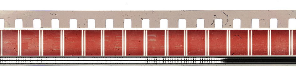 cool long concept filmstrip with empty or blank frames, cine film strip with empty frames isolated...