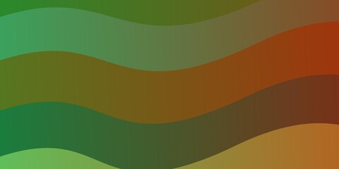 Light Multicolor vector background with bent lines.