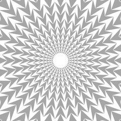 radial abstract geometric monochrome pattern