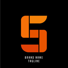 5, S initials logo, name initials logo, company initials logo, person initials logo