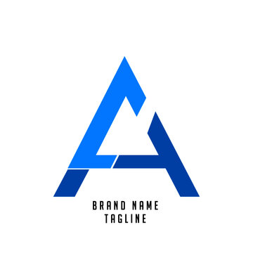 CA initials logo, name initials logo, company initials logo, person initials logo