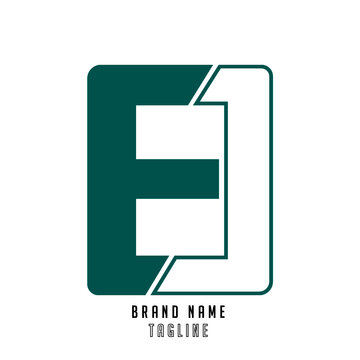 EJ, EO initials logo, name initials logo, company initials logo, person initials logo