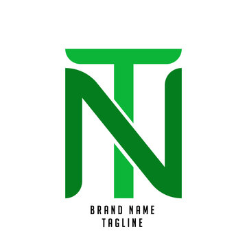 NT, TN initials logo, name initials logo, company initials logo, person initials logo