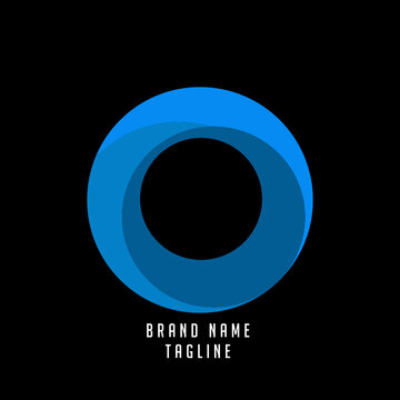 O initials logo, name initials logo, company initials logo, person initials logo, circle