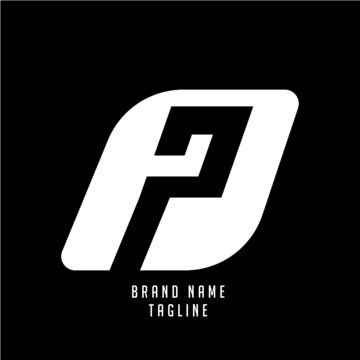P initials logo, name initials logo, company initials logo, person initials logo