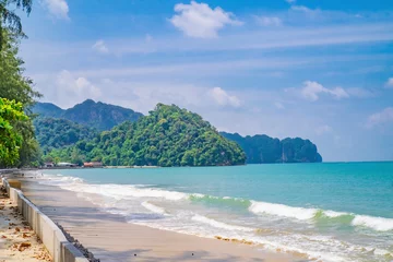 Foto op Canvas Beautiful seascape and Endless horizon at Ao nang beach in krabi city Thailand.Krabi - in southern Thailand is one of the most relaxing places on the planet © Sumeth