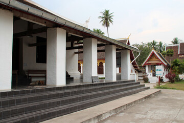 buddhist temple (wat visunarat) in luang prabang (laos)
